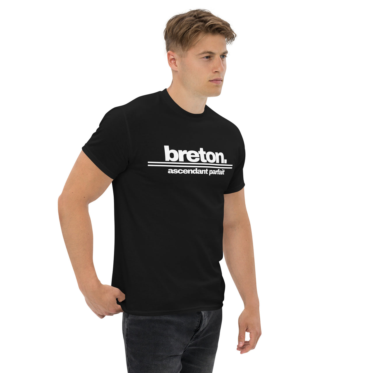 T-shirt Bretagne gris - Ascendant parfait en coton classique