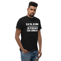 Thumbnail for T-shirt humour blanc - Ça va je gère avec fierté