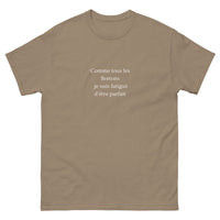 Thumbnail for T-shirt humour vert militaire - Fatigué d'être parfait face