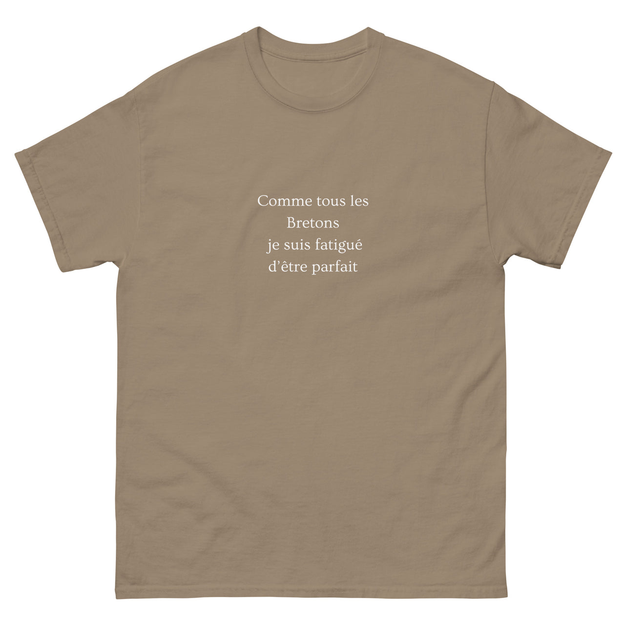 T-shirt Bretagne noir dos - Fatigué d'être parfait
