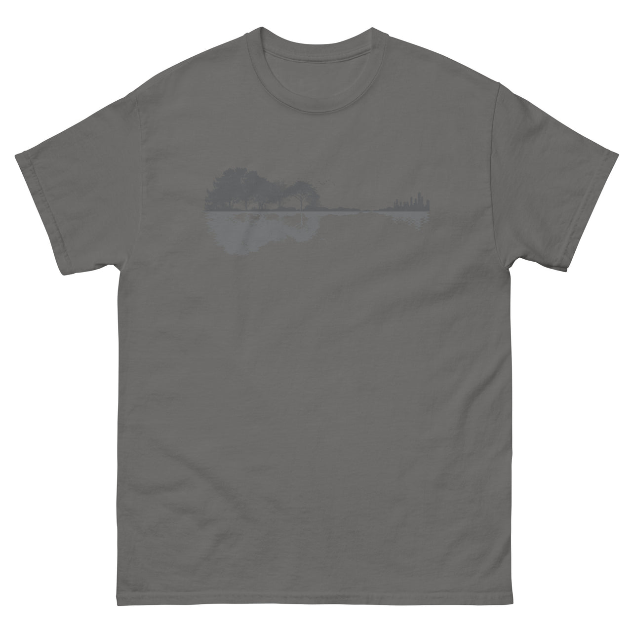 T-shirt Guitariste anthracite - design tendance pour musiciens