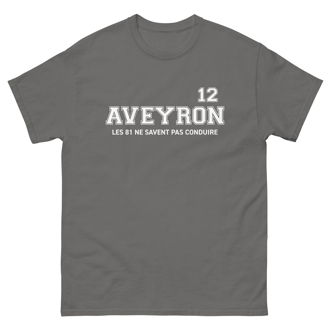 T-shirt Aveyron anthracite - Les 81 ne savent pas conduire