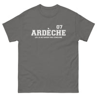 Thumbnail for T-shirt Ardèche anthracite - Les 26 ne savent pas conduire