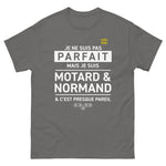 T-shirt Idée Cadeau Motard Normand - Je ne suis pas parfait