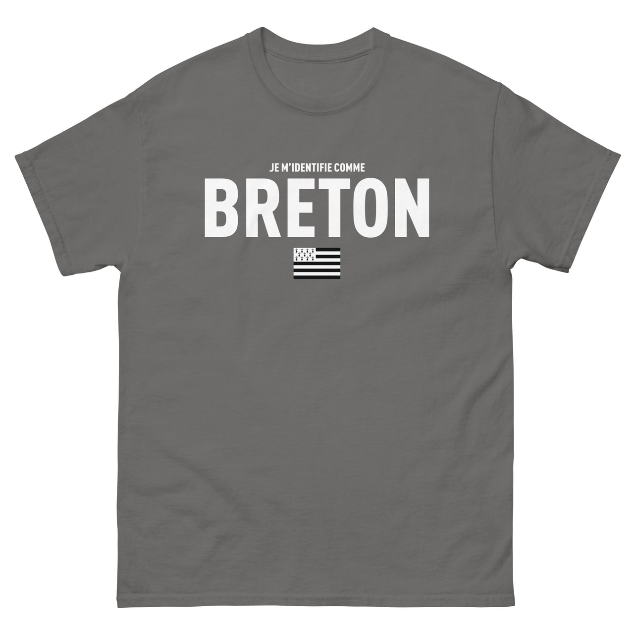 T-shirt Bretagne bordeaux dos - Je m'identifie comme Breton