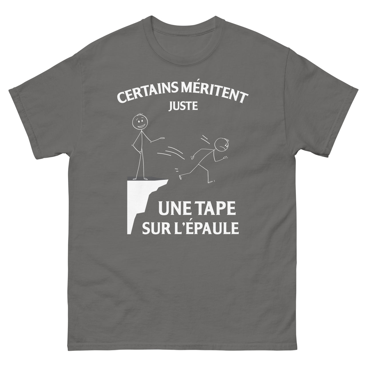 T-shirt Béarn noir dos - Certains méritent juste une tape sur l'épaule
