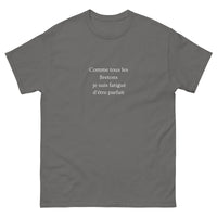 Thumbnail for T-shirt humour anthracite - Fatigué d'être parfait face