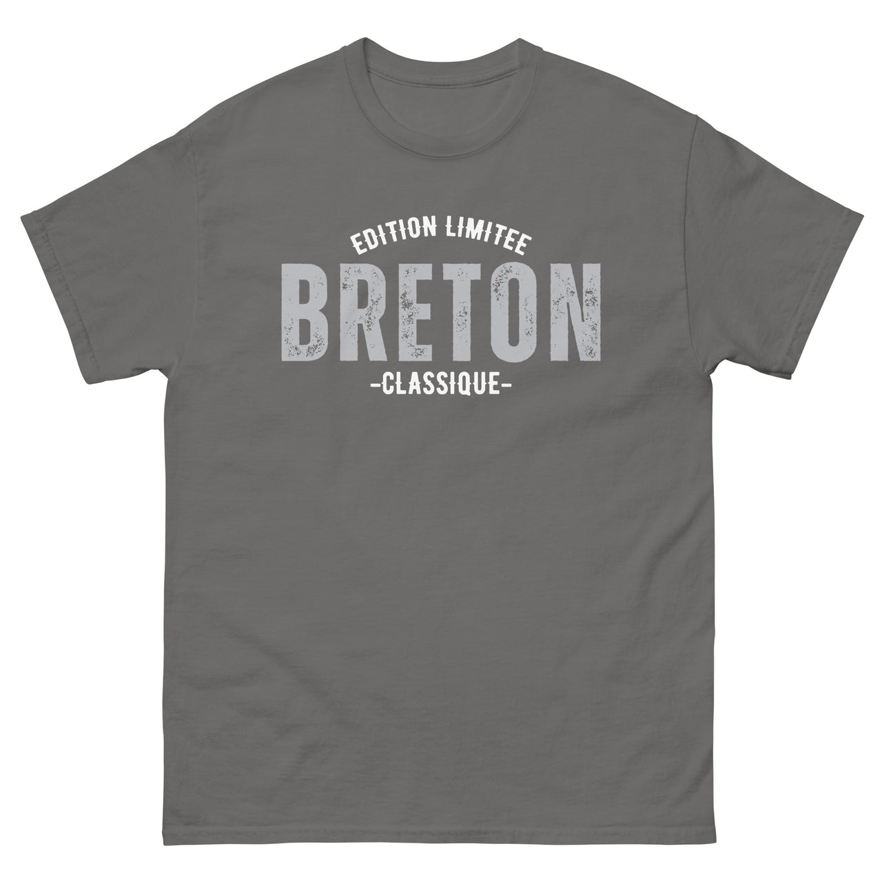 T-shirt Bretagne bordeaux dos - texte design classique