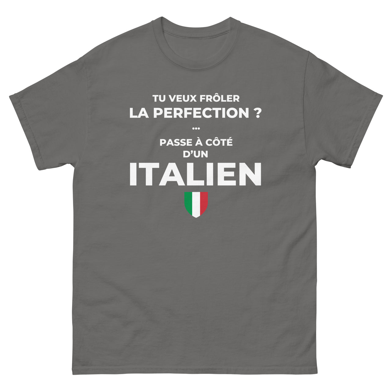 T-shirt Italie bleu marine face - Frôler la perfection