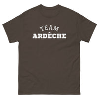Thumbnail for T-shirt Ardèche bordeaux dos - Fierté locale et style décontracté