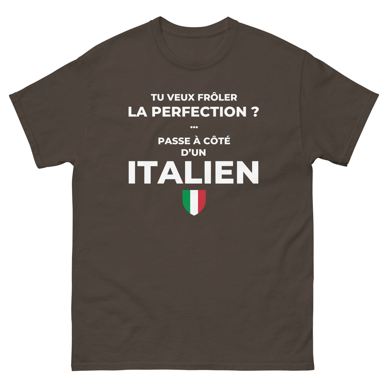 T-shirt Italie bordeaux face - Frôler la perfection