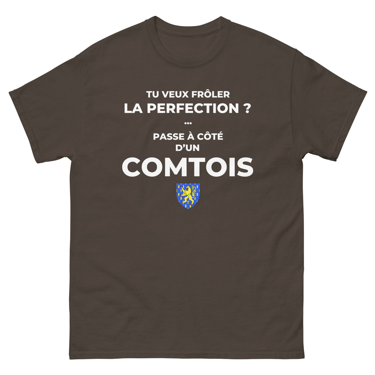 T-shirt Franche-Comté bordeaux face - Frôlez la perfection