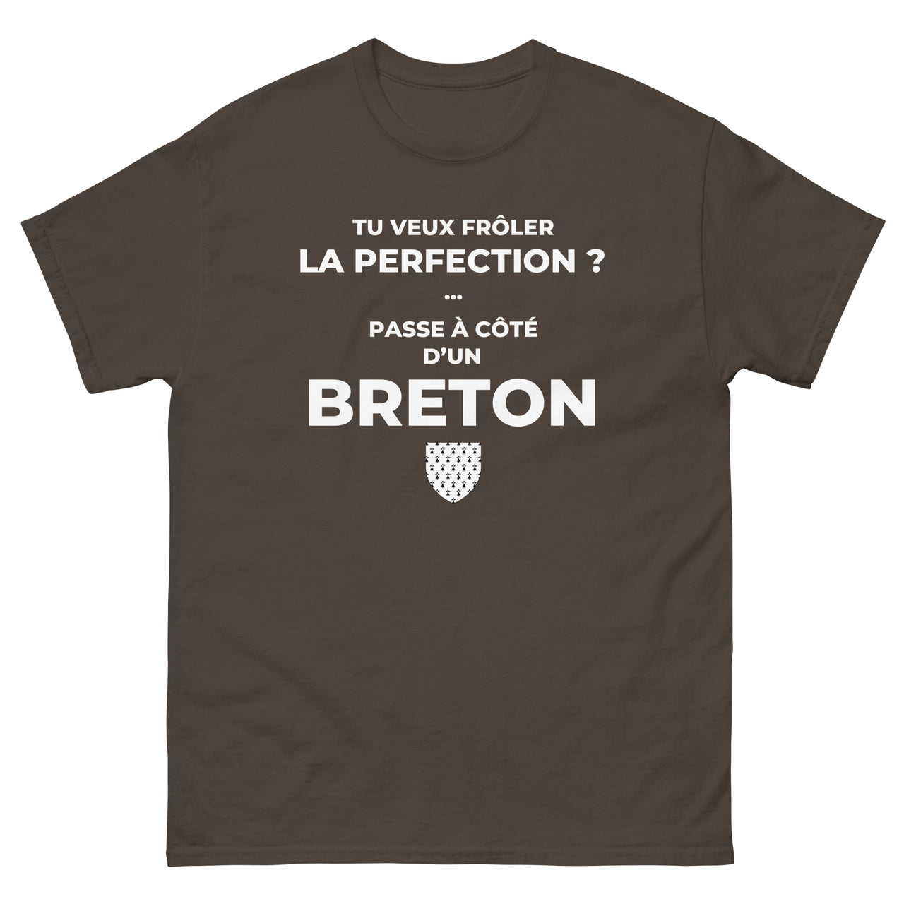 T-shirt Bretagne gris foncé chiné - Frôlez la perfection