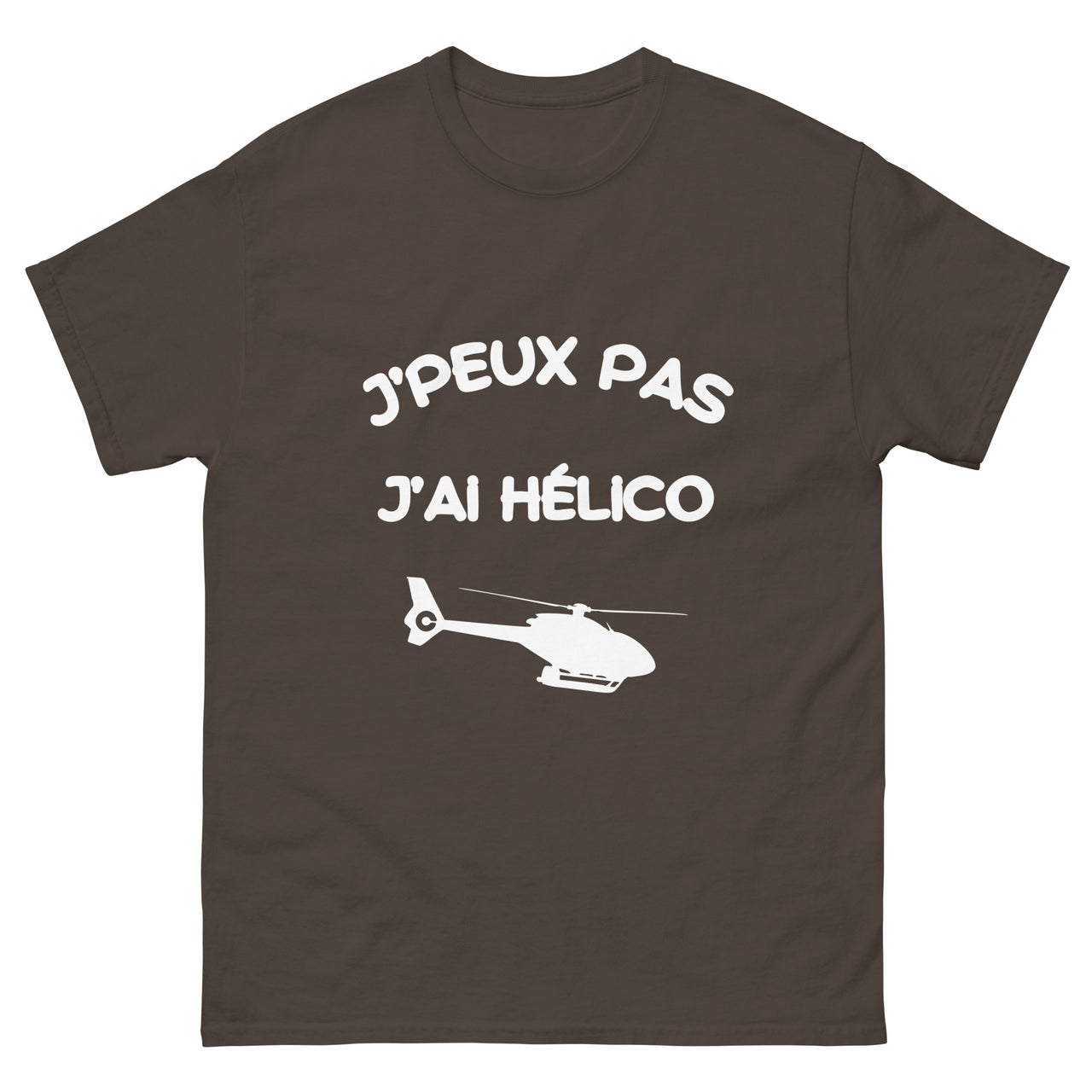T-shirt Hélico bleu marine - J'peux pas j'ai Hélico dos