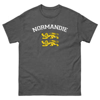Thumbnail for T-shirt Normandie - Deux lions léopardés style universitaire