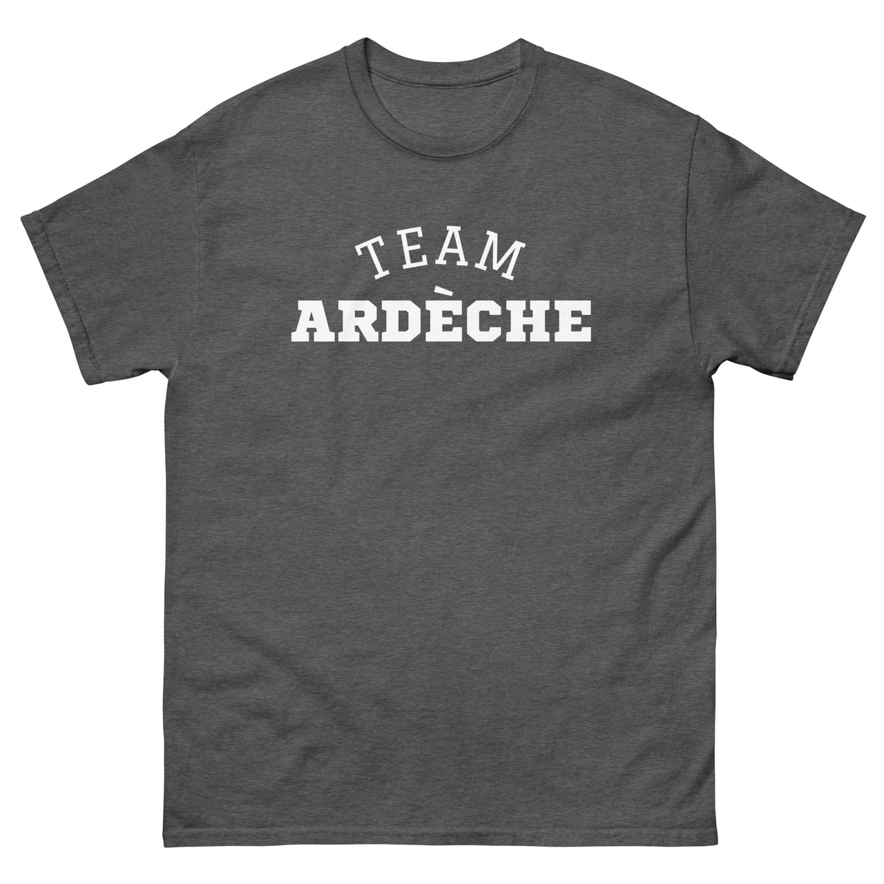 T-shirt Ardèche noir dos - Fierté locale et style décontracté