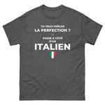 T-shirt Italien cadeau humour : Frôler la perfection