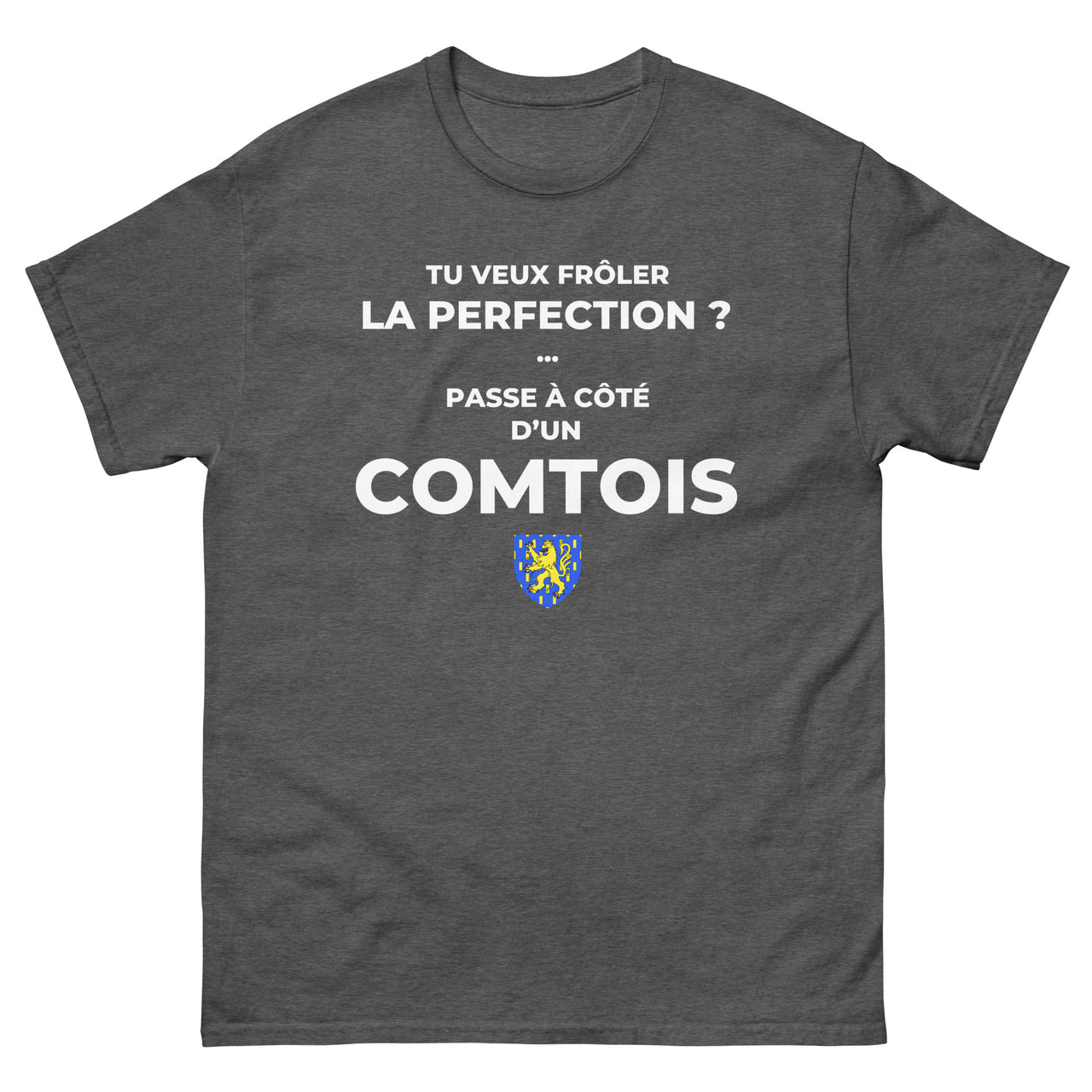 T-shirt Franche-Comté noir face - Frôlez la perfection