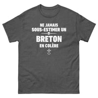 Thumbnail for T-shirt Bretagne noir face - Ne jamais sous-estimer un Breton en colère