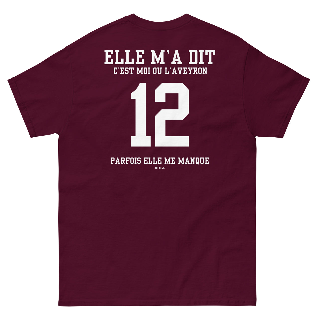 T-shirt Aveyron bleu marine - Elle m'a dit moi ou l'Aveyron