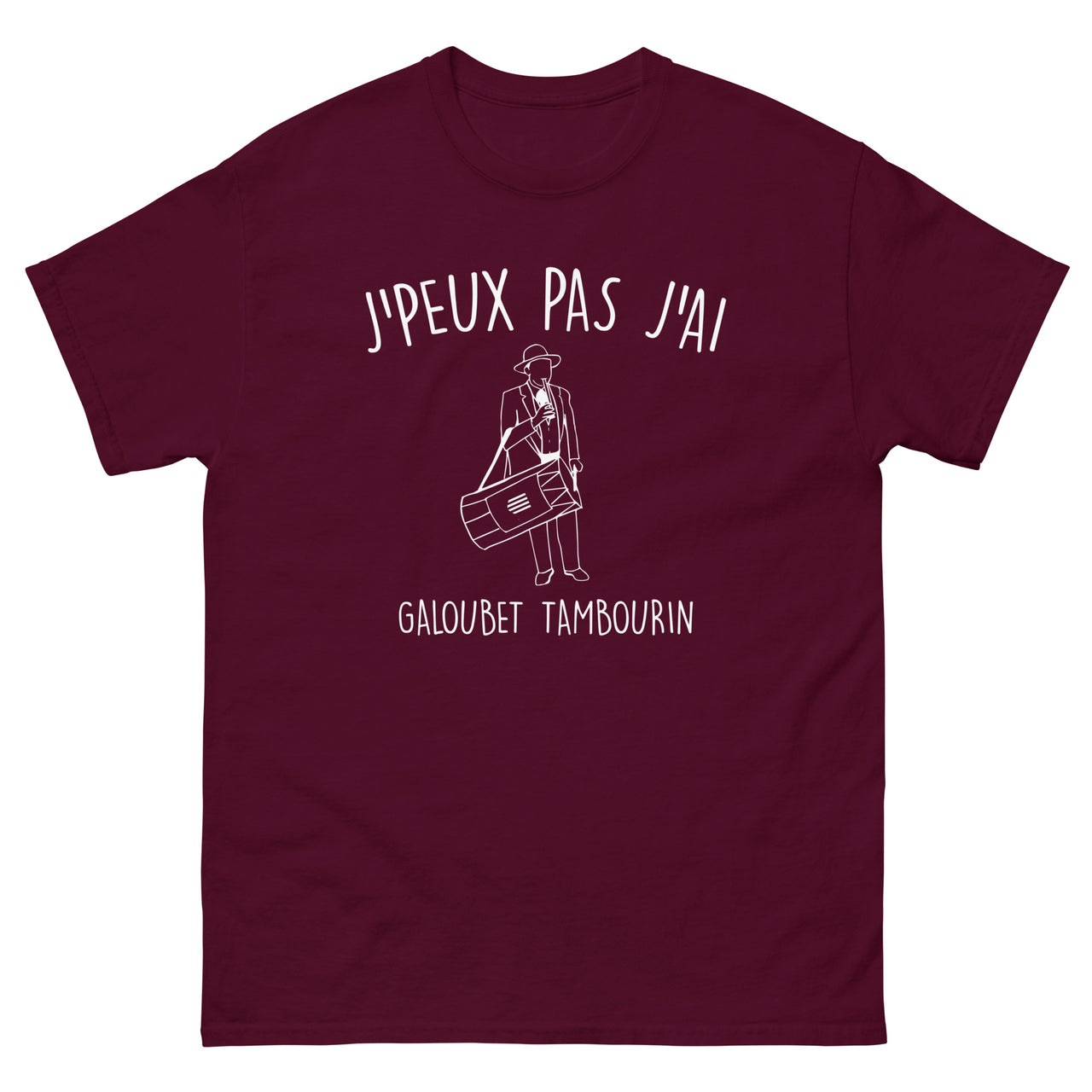 T-shirt Provence rouge - J'peux pas, j'ai galoubet tambourin
