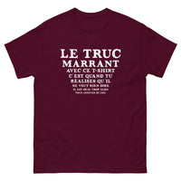 Thumbnail for T-shirt humour bleu marine dos - Le truc marrant avec ce T-shirt