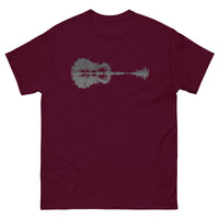 Thumbnail for T-shirt Guitariste bleu marine - design tendance pour musiciens