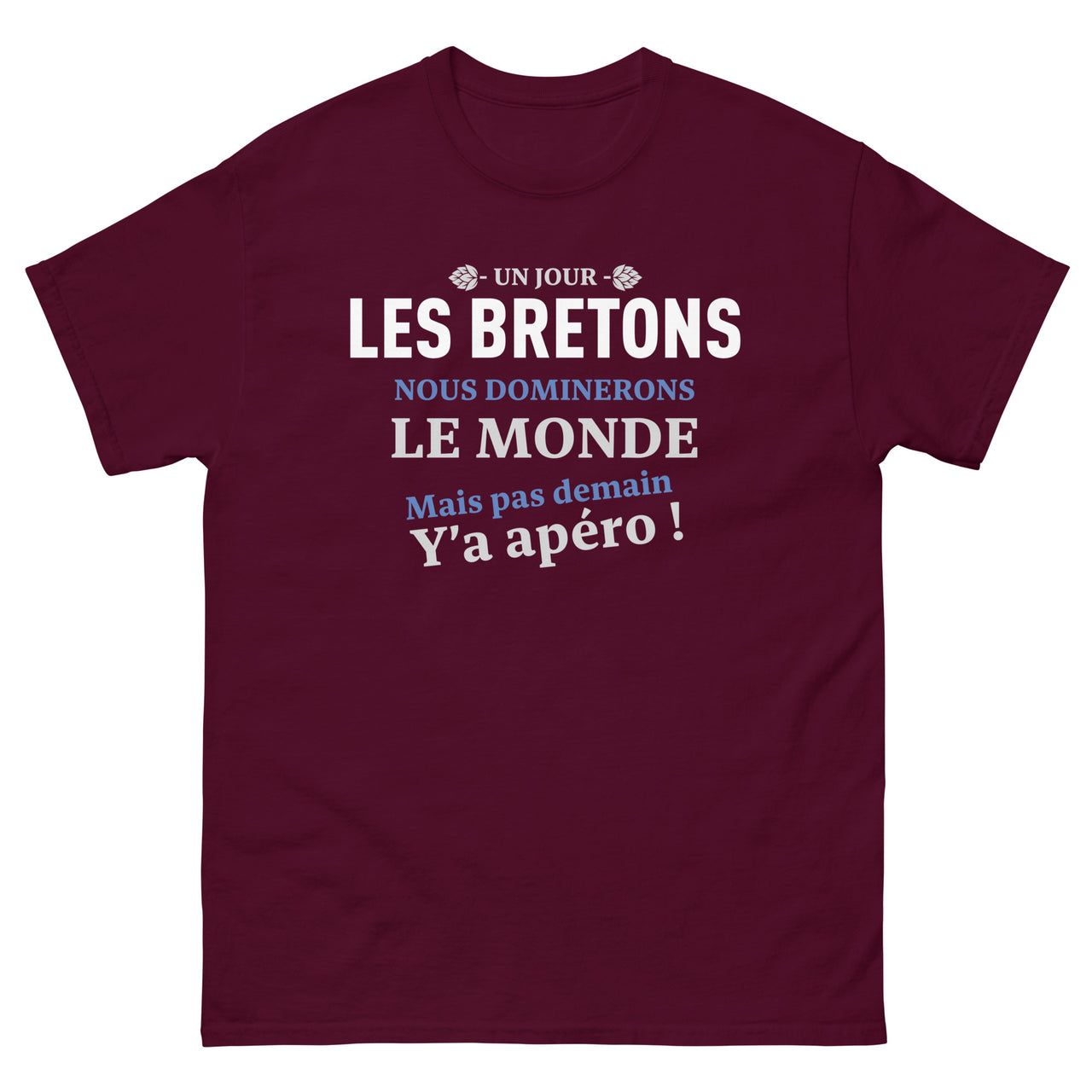 T-shirt Bretagne vert militaire - Humour apéro et fierté locale