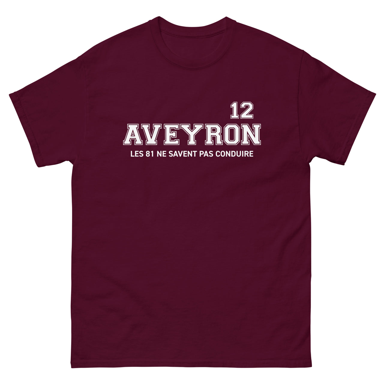 T-shirt Aveyron noir - Les 81 ne savent pas conduire