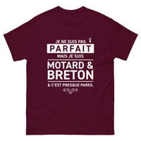 Thumbnail for T-shirt Bretagne vert militaire - Je ne suis pas parfait mais je suis Motard