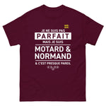 T-shirt Idée Cadeau Motard Normand - Je ne suis pas parfait