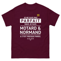 Thumbnail for T-shirt Normand bordeaux dos - Je ne suis pas parfait mais presque