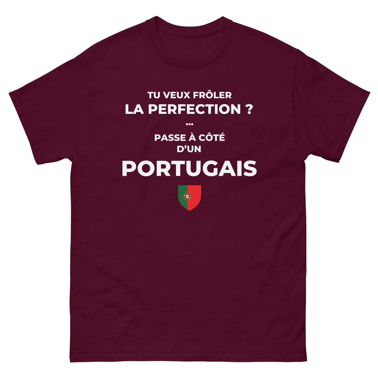 T-shirt Portugal chocolat noir - Frôler la perfection