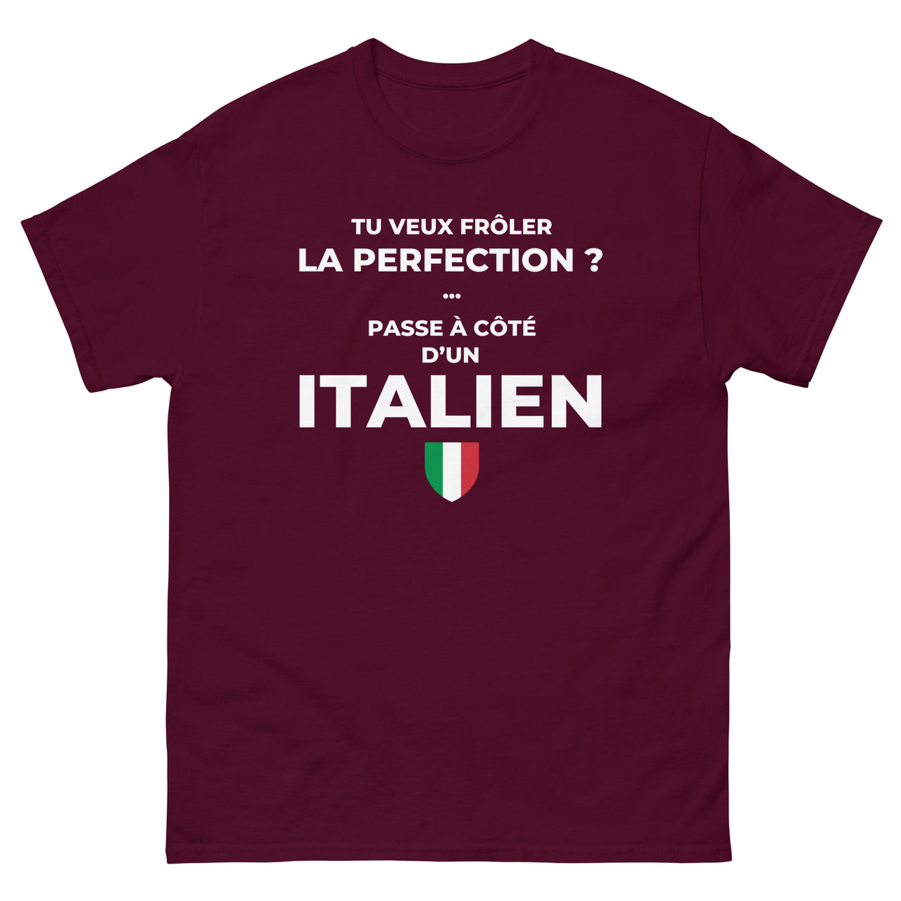 T-shirt Italie chocolat noir - Frôler la perfection