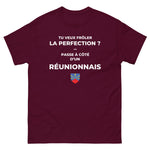 T-shirt Réunionnais humour - Frôler la perfection