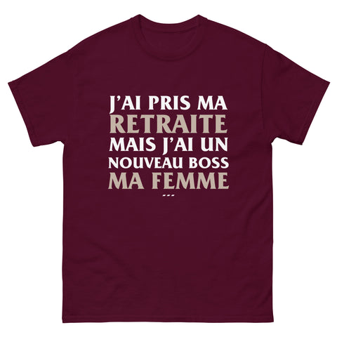 T-shirt cadeau retraite humour pour homme