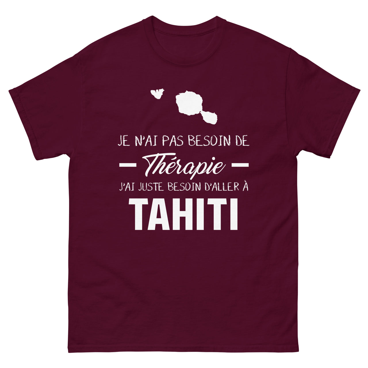 T-shirt Tahiti vert militaire - Souvenir humoristique
