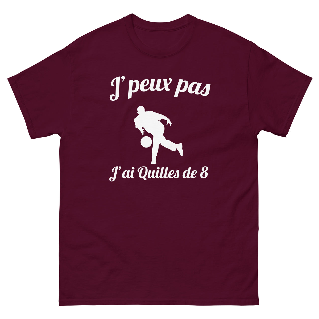 T-shirt Aveyron bleu marine - J'peux pas j'ai Quilles de 8