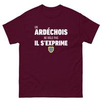 Thumbnail for T-shirt Ardéchois bleu marine - Un Ardéchois ne râle pas