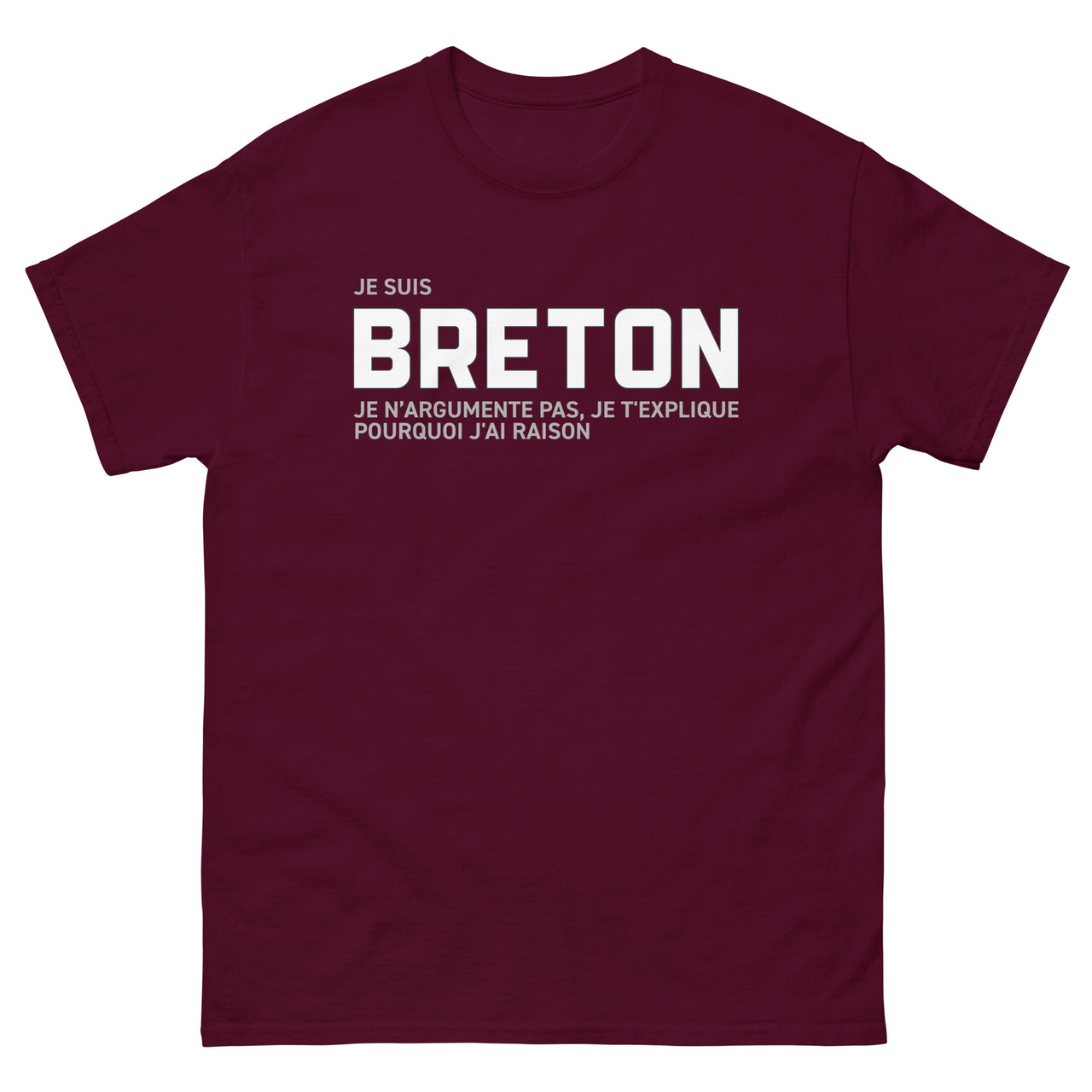 T-shirt Bretagne bleu marine - Je suis Breton, j'explique