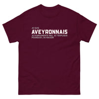 Thumbnail for T-shirt classique Aveyronnais je t'explique pourquoi j'ai raison