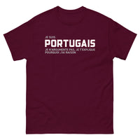 Thumbnail for T-shirt Portugais bordeaux dos - Je t'explique pourquoi j'ai raison