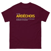Thumbnail for T-shirt Ardéchois bleu marine - je t'explique