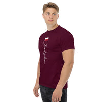 Thumbnail for T-shirt Pologne noir - Drapeau élégant et signature