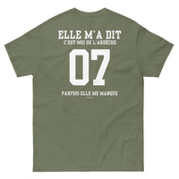 Thumbnail for T-shirt Ardèche bleu marine dos - C'est moi ou l'Ardèche