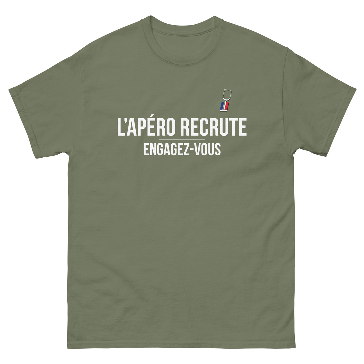 T-shirt humour apéro noir - Engagez-vous pour l'alcool