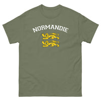 Thumbnail for T-shirt Normandie - Deux lions léopardés style universitaire