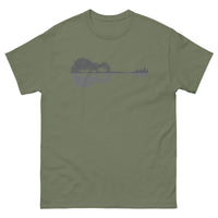 Thumbnail for T-shirt Guitariste anthracite dos - design tendance pour musiciens