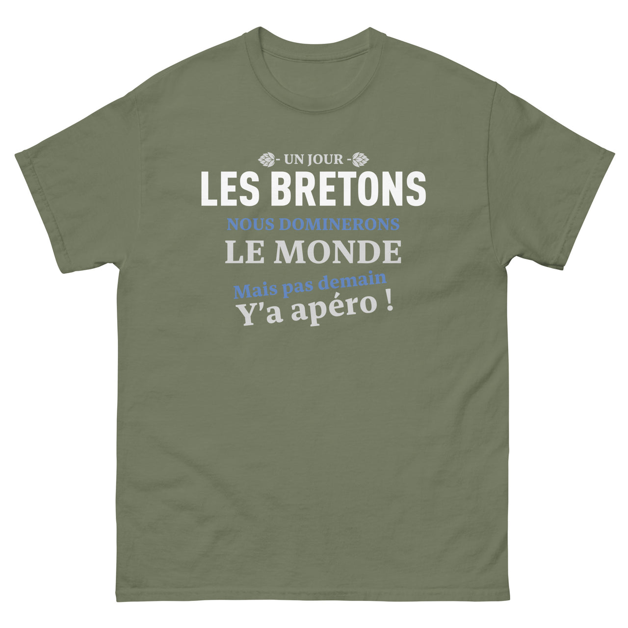 T-shirt Bretagne bleu marine dos - Humour apéro et fierté locale