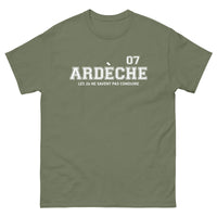 Thumbnail for T-shirt Ardèche vert militaire - Les 26 ne savent pas conduire